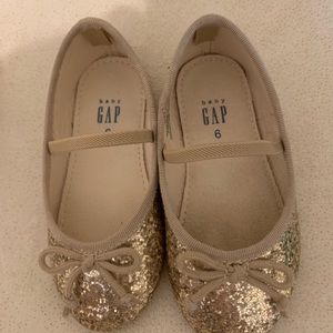 Glitter ballet flats